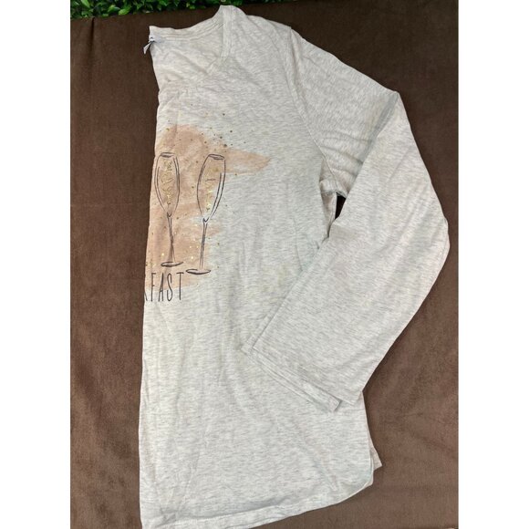 Reitmans Womens Champagne Plus Cotton Blend Pajama Top Size XXL (SKU: 22W) - Picture 2 of 4